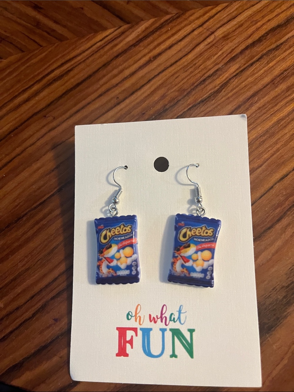 Blue Snack Pack Dangle Earrings for Kids
